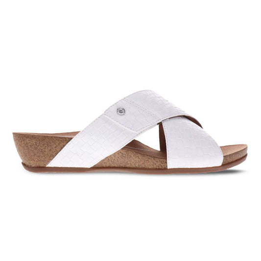 Jean Brick Wedge - White