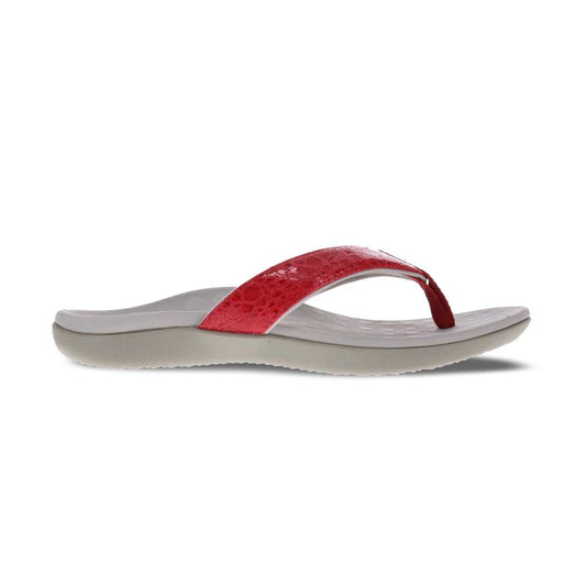 Sonoma Reptile Toe Post Sandal - Raspberry Reptile