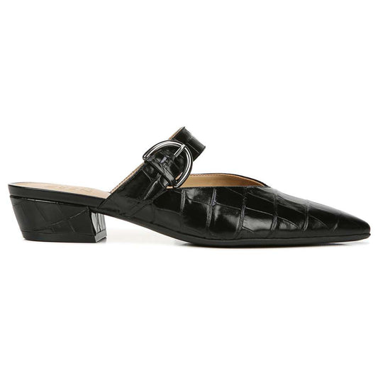 Bess Mule - Black Croc