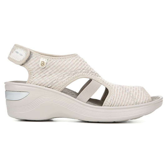 Dream Wedge Sandal - Beige Sheer