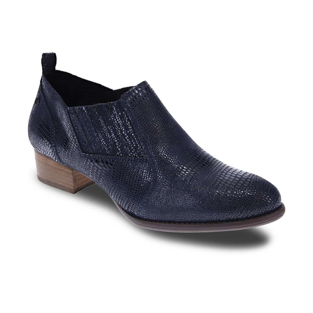Palermo Shootie - Navy Lizard