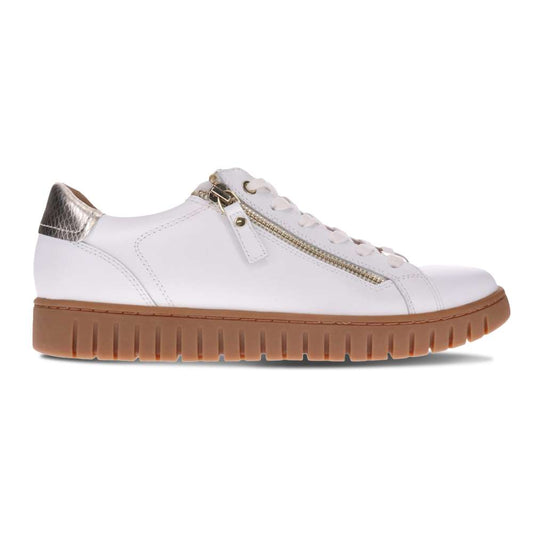 Luna Lace-Up Sneaker - White/Tan