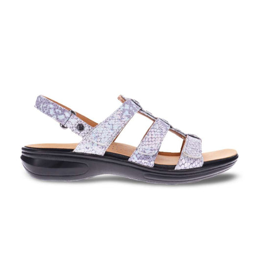 Toledo Back Strap Sandal - Teal Snake
