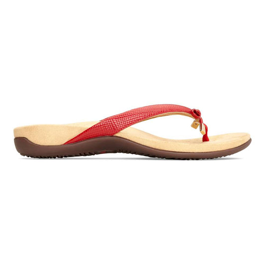 Bella Toe Post Sandal - Red Lizard