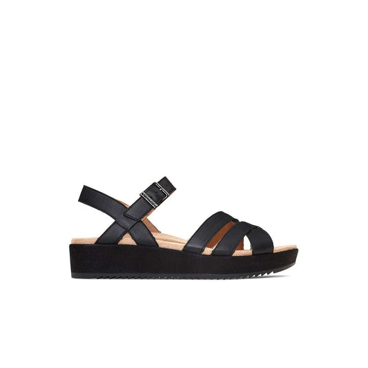 Violet Platform Sandal - Black