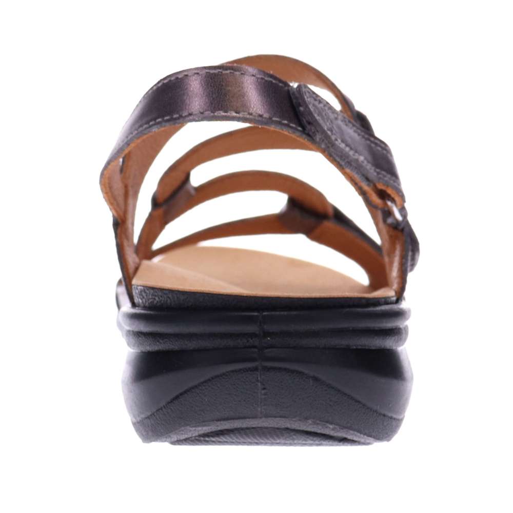 Miami Adjustable Sandal - Gunmetal