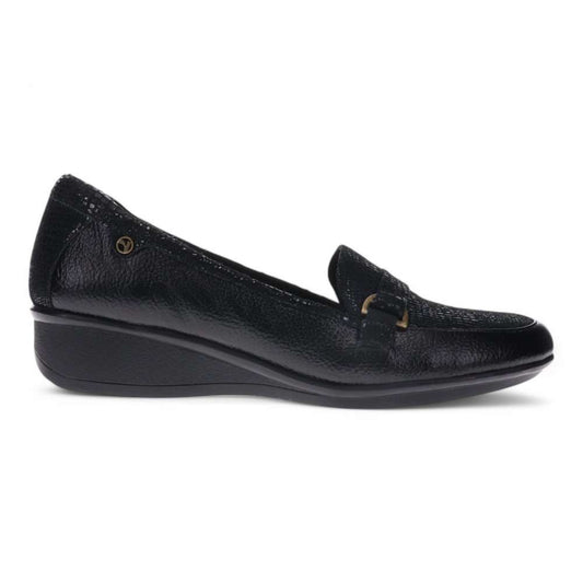 Montmartre Wedged Loafer - Black Pebble