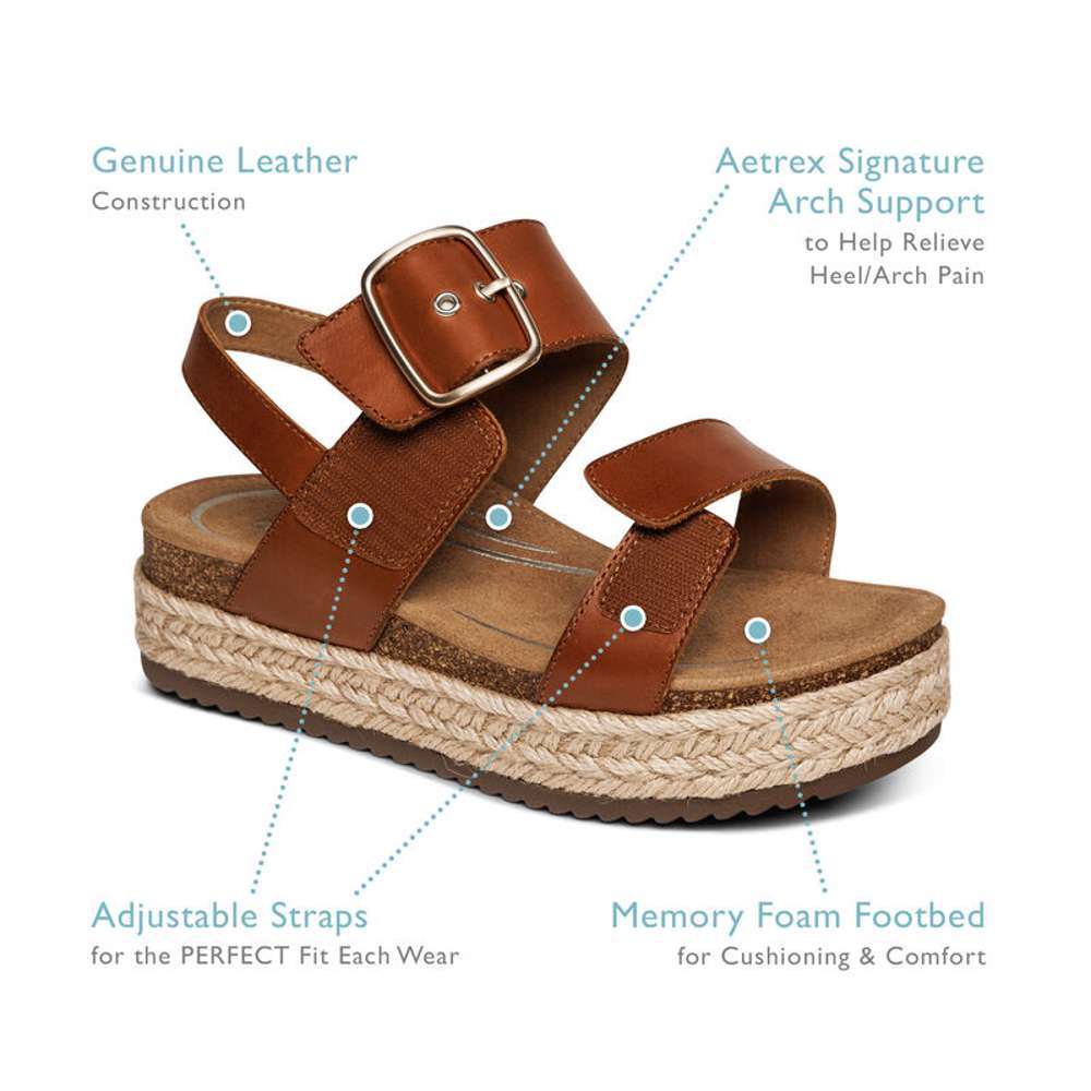 Vania Platform Sandal - Champagne