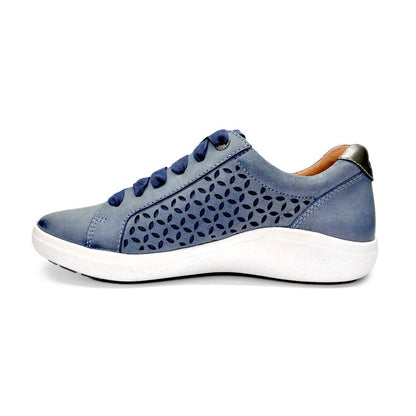Courtney Lace-up Sneakers - Blue Cutout