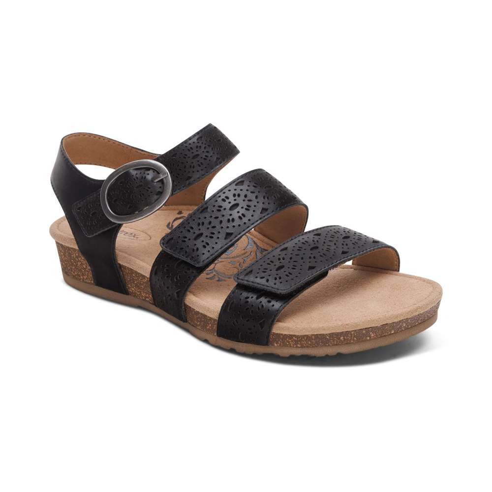 Lilly Sandal - Black Cutout