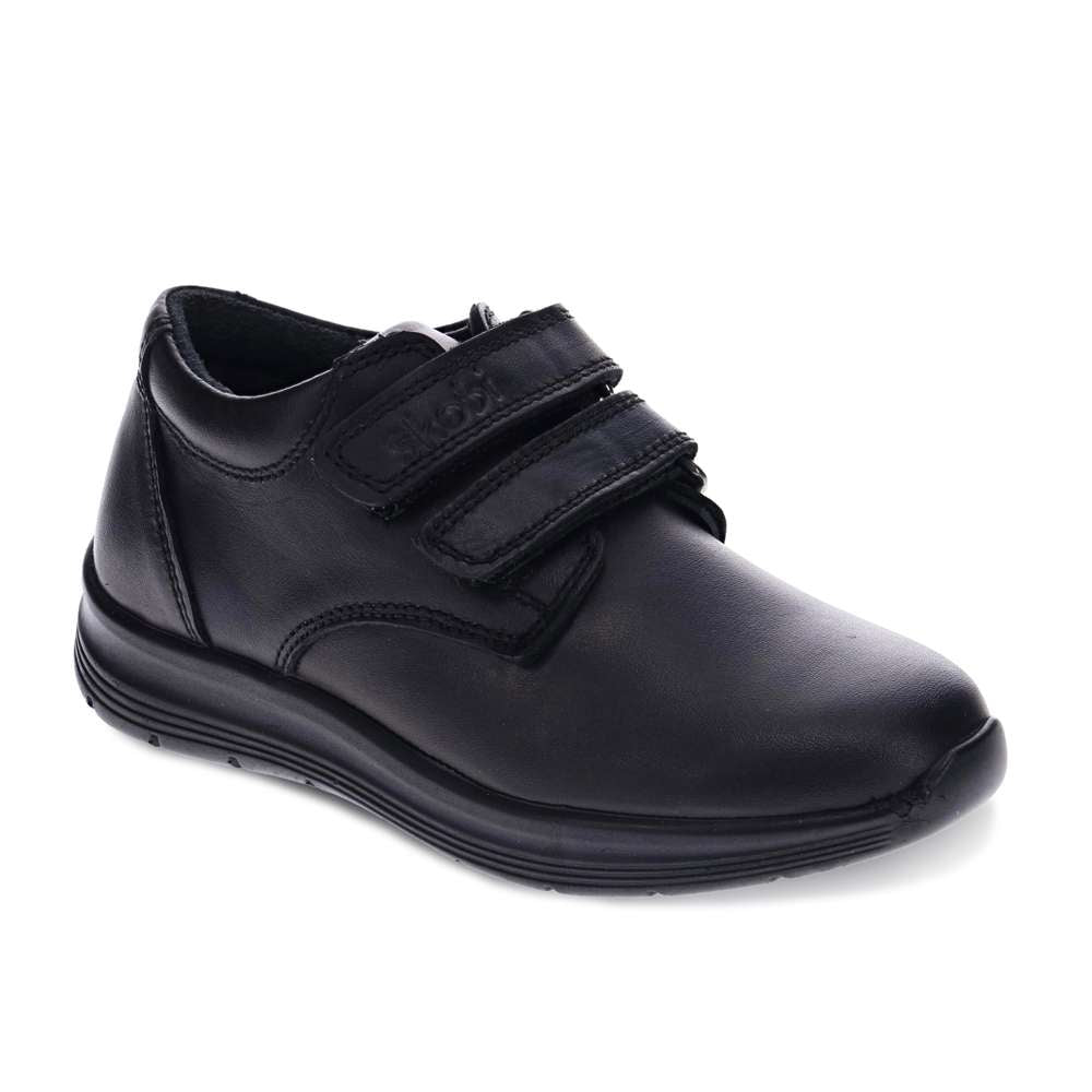 Howard Velcro School Shoe - Black