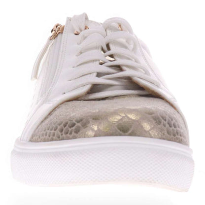 Cleo Casual Sneaker - White/Gold