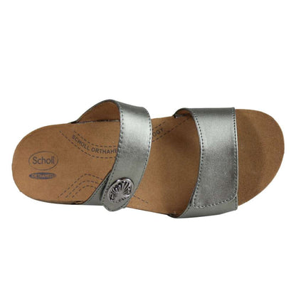 Alda Slide Sandal - Pewter