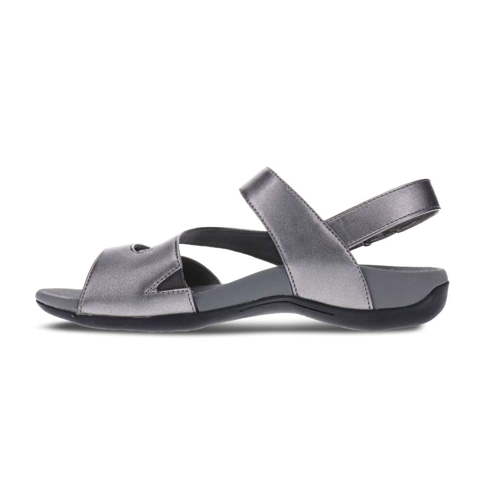 Amber Backstrap Sandal - Pewter