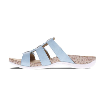 Andrea Slide Sandal - Light Blue