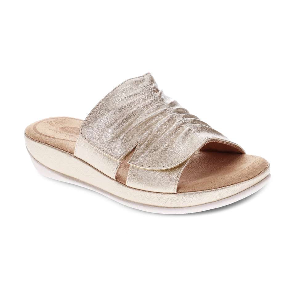 Cora Slide Sandal - Gold
