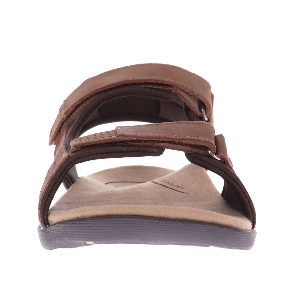 Crescent Adjustable Sandal - Brown