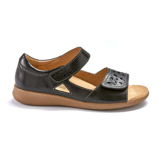 Fleur Closed Heel Sandal - Black