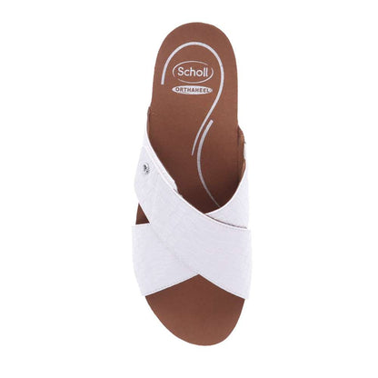 Jean Brick Wedge - White