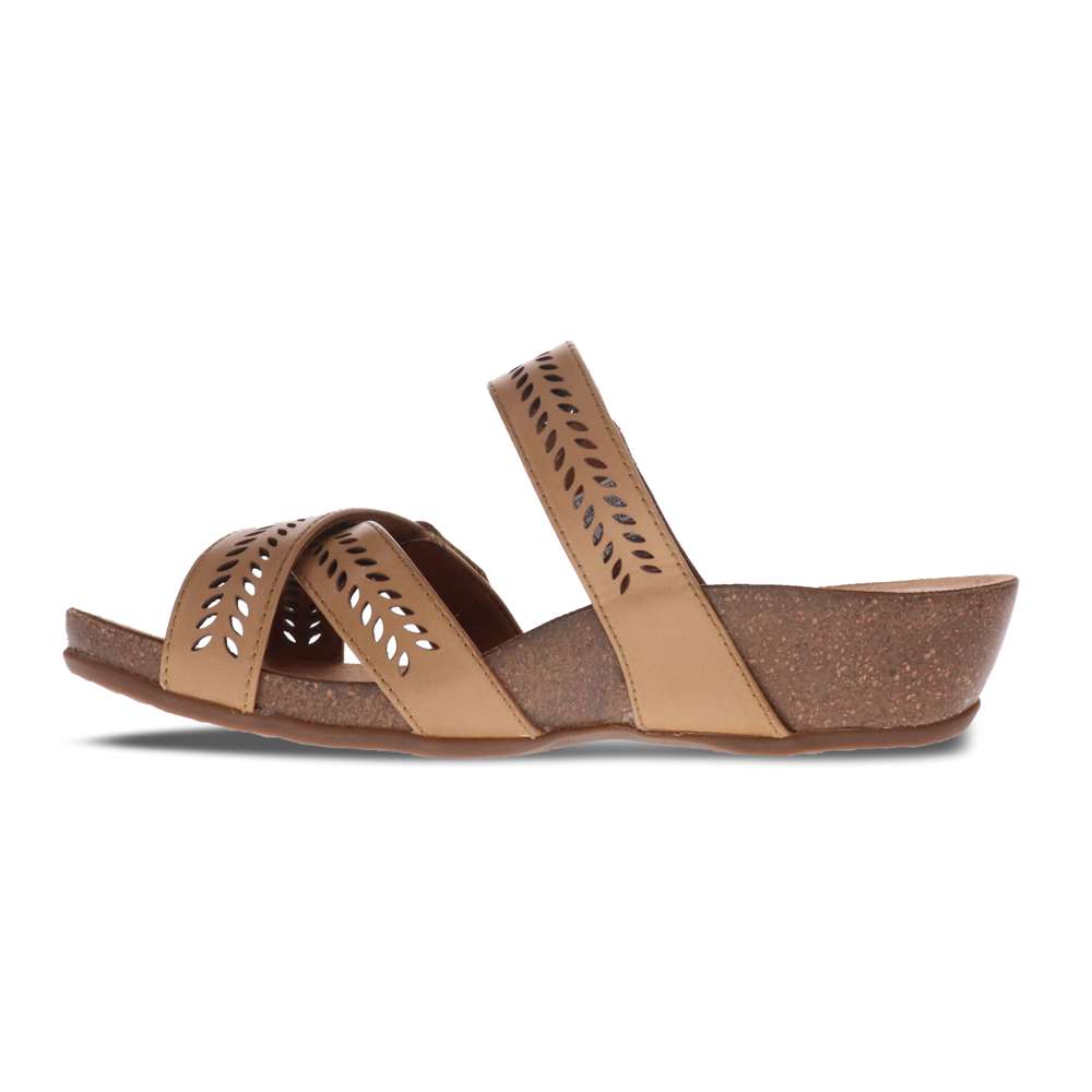 Joan Slide Wedge - Beige