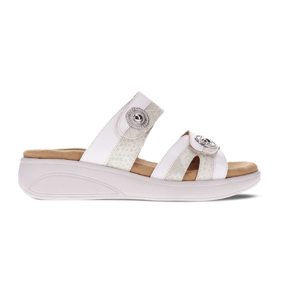 Sarah Slide Sandal - White