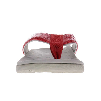 Sonoma Reptile Toe Post Sandal - Raspberry Reptile