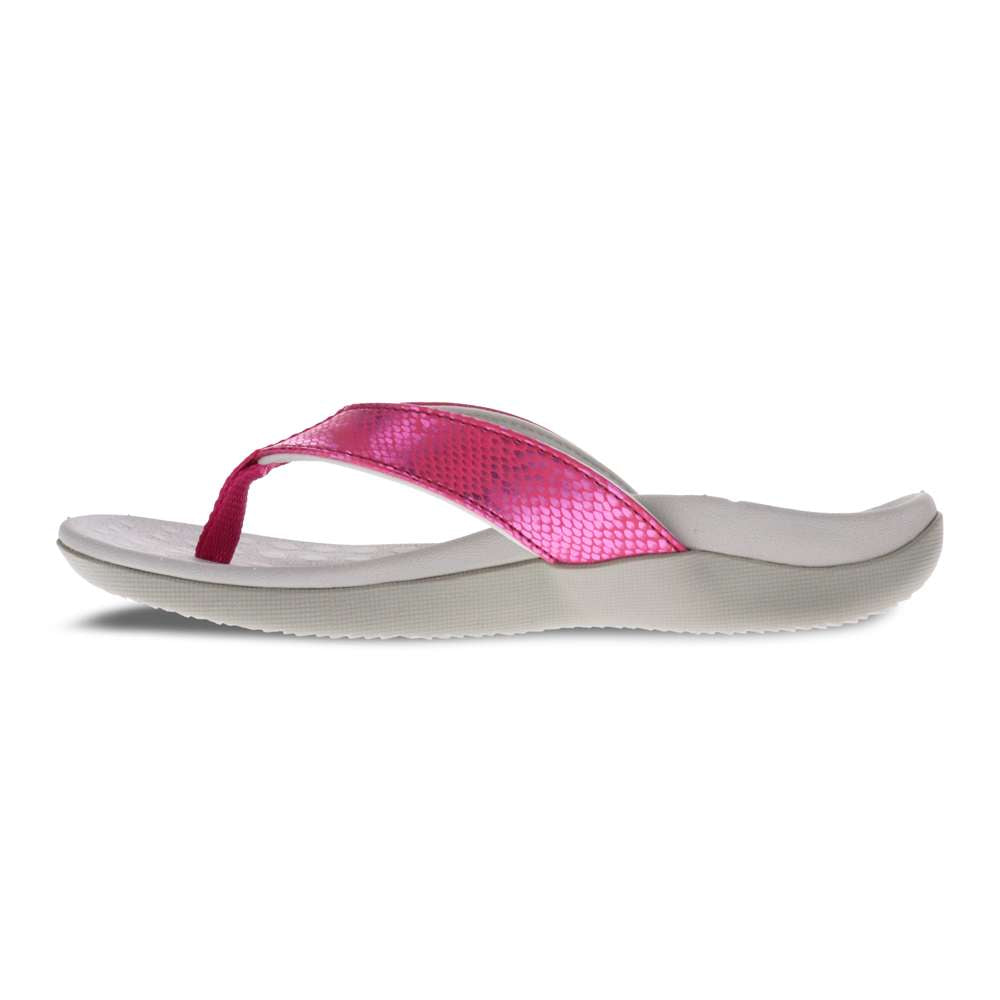 Sonoma Snake Toe Post Sandal - Pink Snake