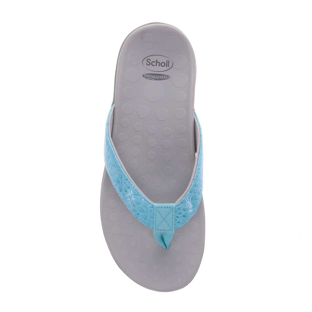 Sonoma Reptile Toe Post Sandal - Turquoise Reptile