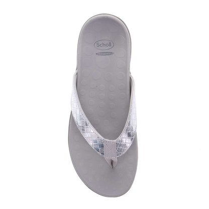 Sonoma Weave Toe Post Sandal - White/Silver Weave