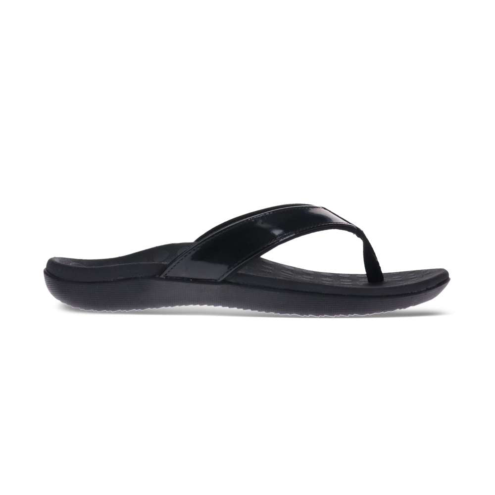 Sonoma Toe Post Sandal - Black Patent