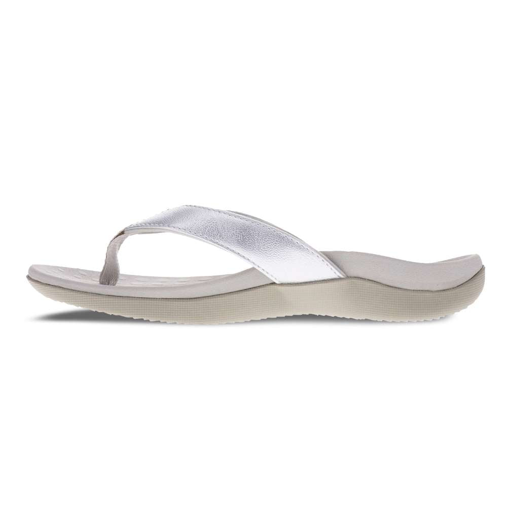 Sonoma Smooth Toe Post Sandal - Silver