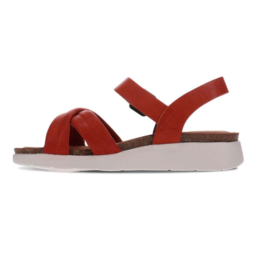 Tatum Adjustable Sandal - Tangerine