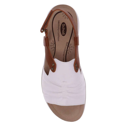 Tyler Backstrap Sandal - White/Tan