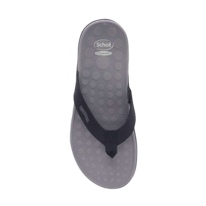 Wave Toe Post Sandal Unisex - Black