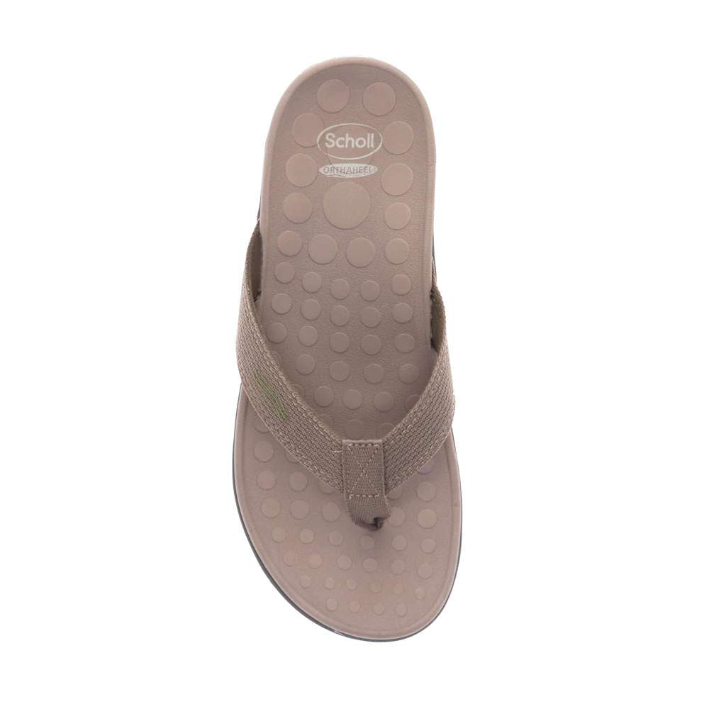 Wave Toe Post Sandal Unisex - Khaki