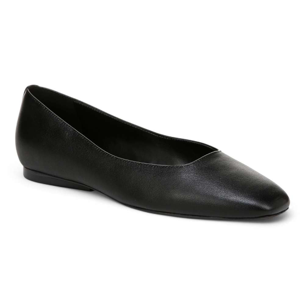 Chelsea Ballet Flat - Black Leather