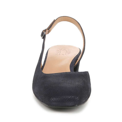 Jayla Sling Back Heeled Sandal - Istmo Navy