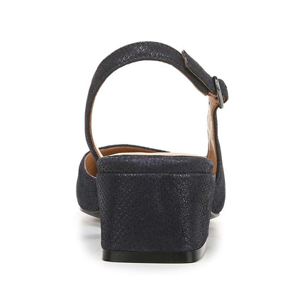 Jayla Sling Back Heeled Sandal - Istmo Navy