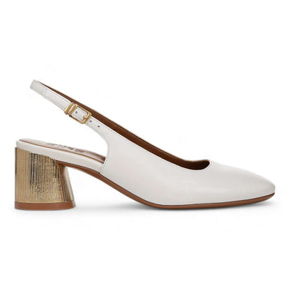 Lane Slingback Pump - Warm White