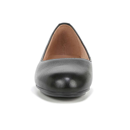 Maxwell Flat - Black Tumbled Leather