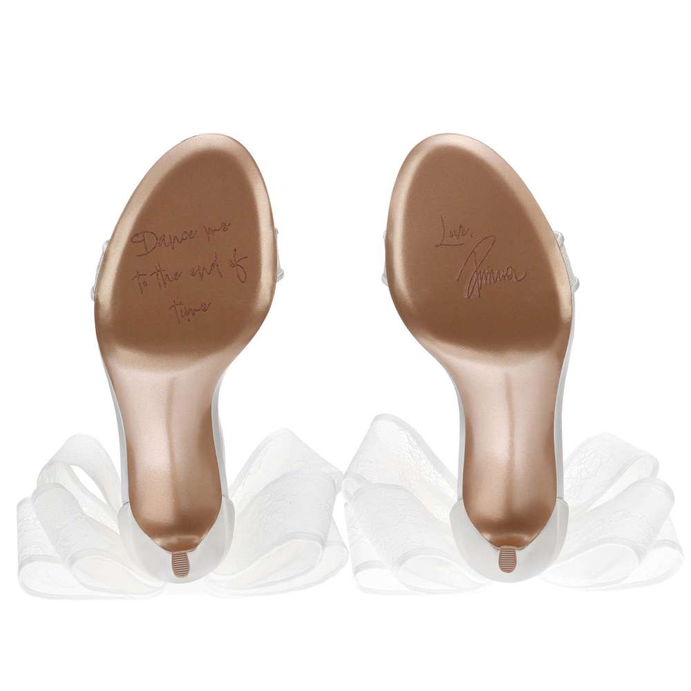 Amour Dress Sandal - Silk White Satin