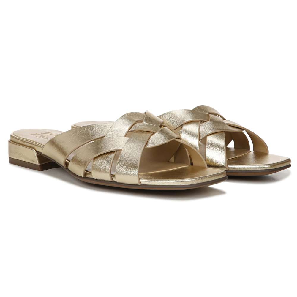 Ashford Slide Sandal - Dark Gold