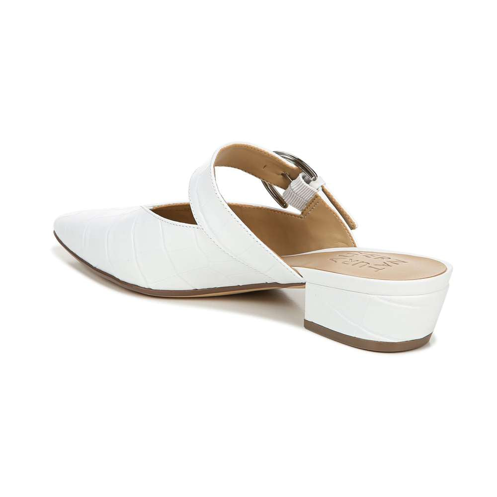 Bess Mule - White Croc