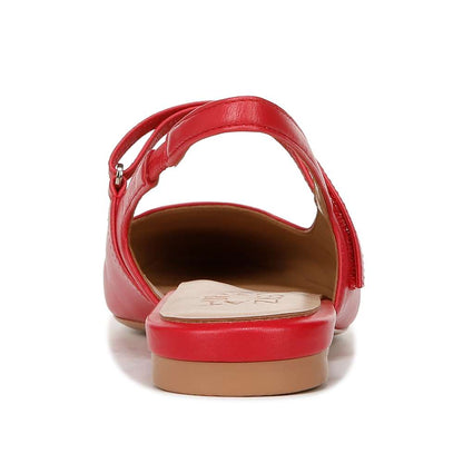 Connie Mary Jane Slingback Flat - Crantini Red