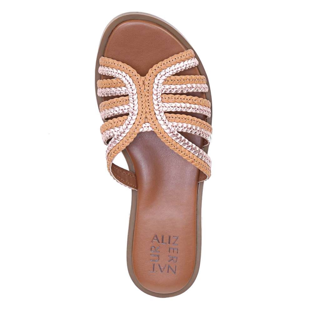 Lane Slide Sandal - Tan Multi