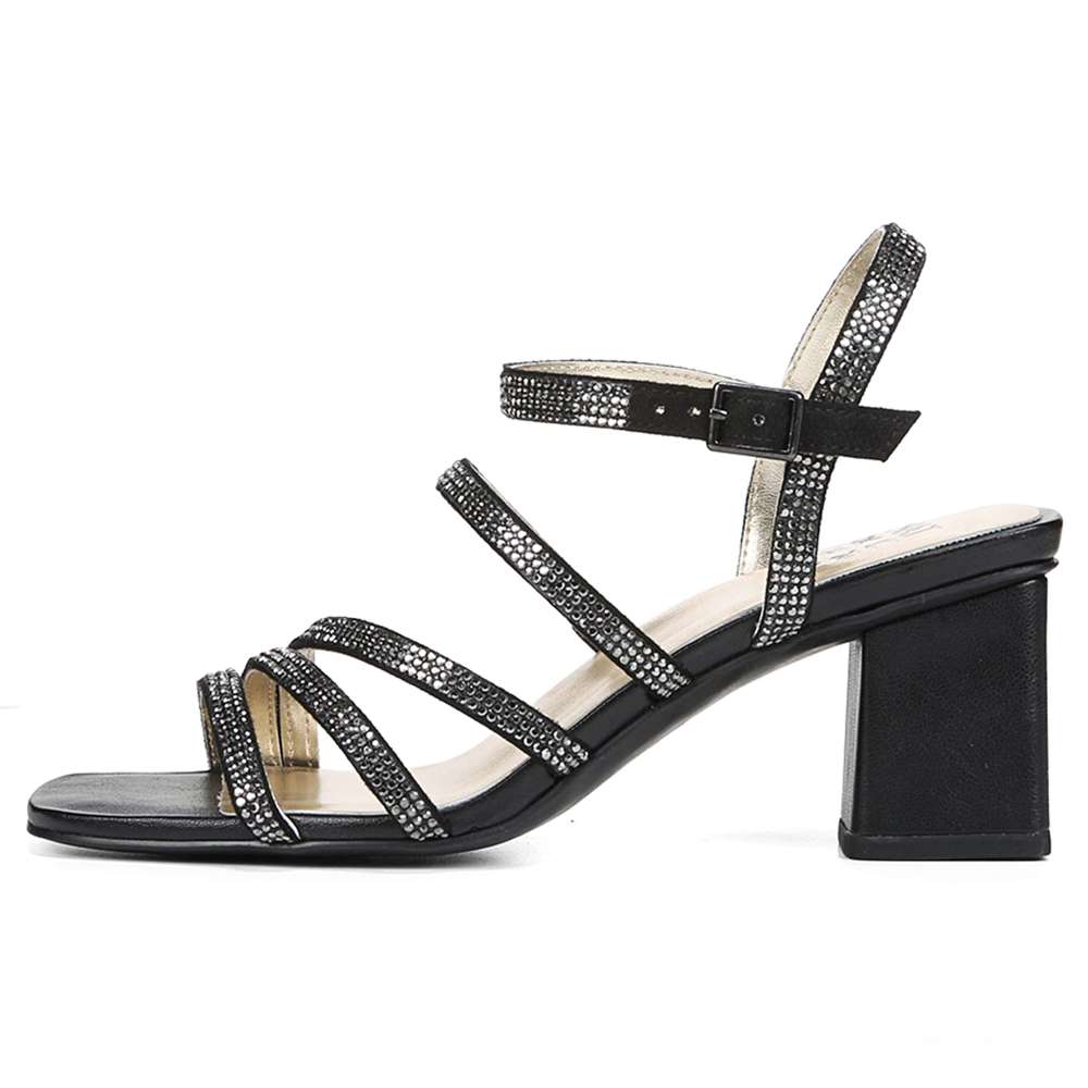 Niko Dress Sandal - Black Sparkle