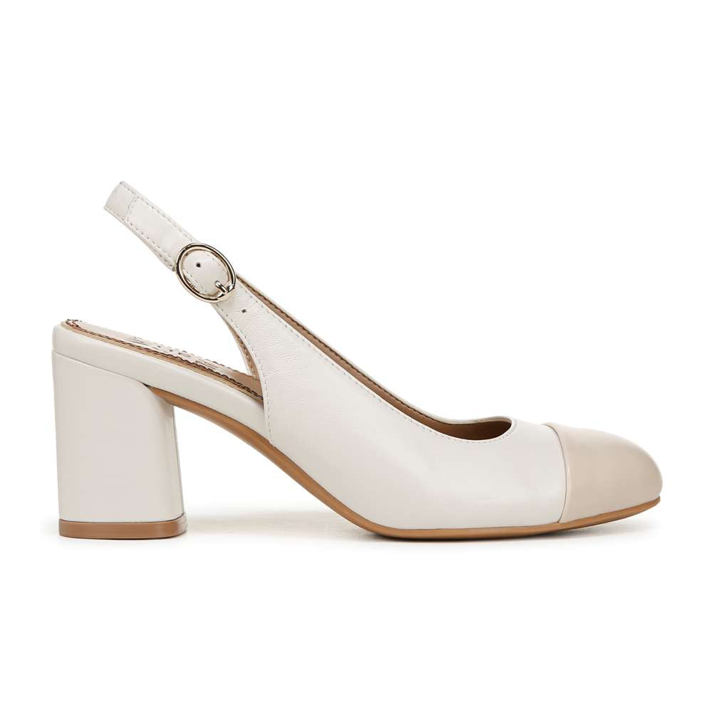Sophie Slingback Pump - Warm White/Porcelain