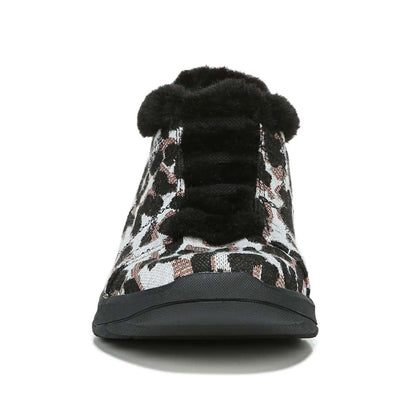 Golden Bootie - Black/White Leopard
