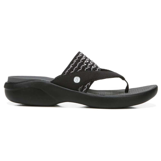 Cabana Flip-Flop Sandal - Black Fabric