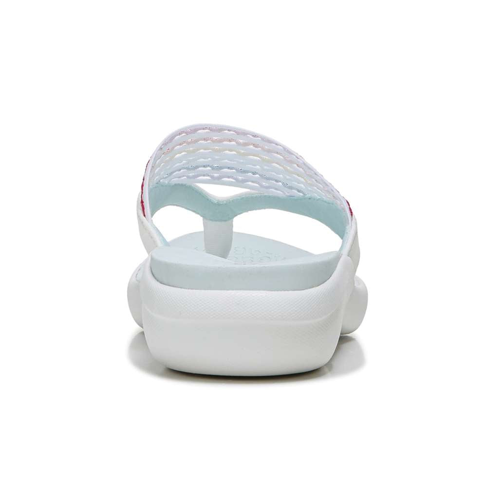 Cabana Flip-Flop Sandal - White Rainbow